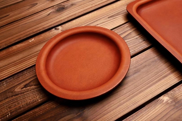 Mini  Store Counter Top PU Leather Jewelry tray